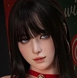 蛍火日記 165cm Cカップ MAXリアル皮膚版 メアリーメイク⑦ヘッド フルシリコン製 超擬真ラブドール 白シャツとパープルランジェリーが映える欧米風ドール