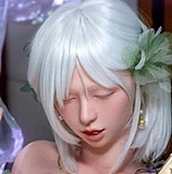 蛍火日記 164cm Iカップ MAXリアル皮膚版 メアリーメイク⑧ヘッド フルシリコン製 ハイスリットドレスの欧米風ドール 金髪セレブスタイル