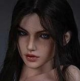蛍火日記 164cm Iカップ MAXリアル皮膚版 メアリーメイク⑧ヘッド フルシリコン製 ハイスリットドレスの欧米風ドール 金髪セレブスタイル