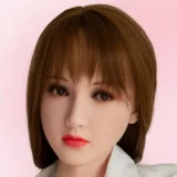 Art-doll 軽量化リアル皮膚ボディ153cm Eカップ 源千织(yuanqianzhi)ヘッド 白黒メイド風ビキニの青髪 美人ラブドール