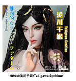 ElsaBabe アニメドール151cm AHR027 金枝汐Kaneda Shio ヘッド 黒リボンを添えたグレーのキャミソールワンピース姿の美少女ラブドール