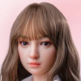 Art-doll 軽量化リアル皮膚ボディ153cm Eカップ 源千织(yuanqianzhi)ヘッド 白黒メイド風ビキニの青髪 美人ラブドール