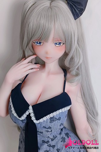 ElsaBabe アニメドール151cm AHR027 金枝汐Kaneda Shio ヘッド 黒リボンを添えたグレーのキャミソールワンピース姿の美少女ラブドール