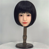 J cute 149cm バスト平 AGD01 澪ヘッド シリコン製 白タンクトップ×赤ショートパンツのツインテール 貧乳ドール
