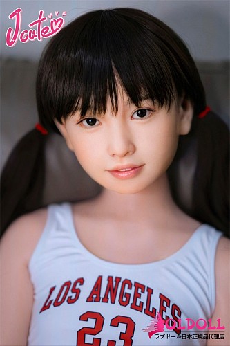 J cute 149cm バスト平 AGD01 澪ヘッド シリコン製 白タンクトップ×赤ショートパンツのツインテール 貧乳ドール