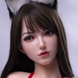 Real lady 159cm Hカップ R8 Lenaヘッド シリコン製 欧米風ドール 黒ワンピース水着×チェックシャツコーデのリアルドール
