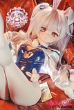 アズールレーン風衣装で微笑むアニメ美少女ドール
