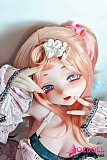 
アニメ顔ドールのフェイスディテール
