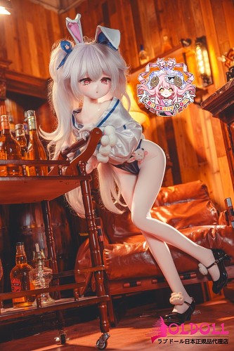【宣伝画像と同じ衣装·ウィッグ付き】羊角社doll（Croissant Doll）141cm AAカップ#B02 手描くメイク ビニールヘッド+S-TPE製ボディ アズールレーン ラフィーモチーフのアニメドール うさ耳バニーガールコスプレ仕様