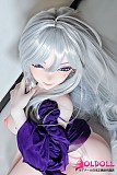 紫のチャイナドレスを着こなす二次元ドール
