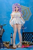 ダッチワイフ 白ワンピースと白タイツの清楚な装い

