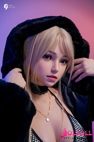 【24号】人造人(RZRDOLL) 156cm Dカップ 究極版Rメイクボディ 艾琳娜（Ailinna）ヘッド 口開閉機能付き シルバースパンコールビキニとショートパンツを纏った 超リアル美人ラブドール