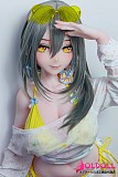 サングラスを頭に乗せた151cmアニメドールのリゾートスタイル
