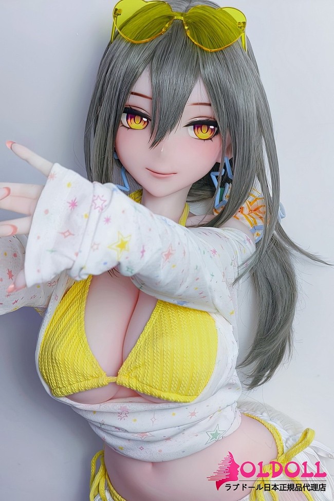 ElsaBabe アニメドール151cm AHR019 水田新奈 (Mizuta Nina)ヘッド フルシリコン製 美少女ダッチワイフ イエロービキニ サングラス リゾートスタイル