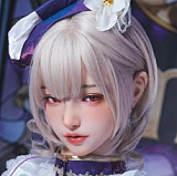 【星座シリーズ C01】Doll Senior リアル皮膚ボディ165cm Fカップ アリエスAriesヘッド 牡羊座女神  白ドレス姿リアルドール