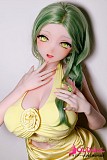 アニメドール 黄色ワンピース姿の全身シルエット
