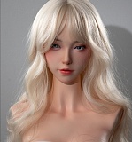 【星座シリーズ C01】Doll Senior リアル皮膚ボディ165cm Fカップ アリエスAriesヘッド 牡羊座女神  白ドレス姿リアルドール