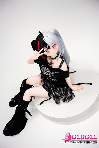 XYGO 145cm Cカップ R05ヘッド 小暗(xiaoan) シリコンヘッド＋TPEボディ  美少女アニメドール 黒白ツートンヘアダッチワイフ