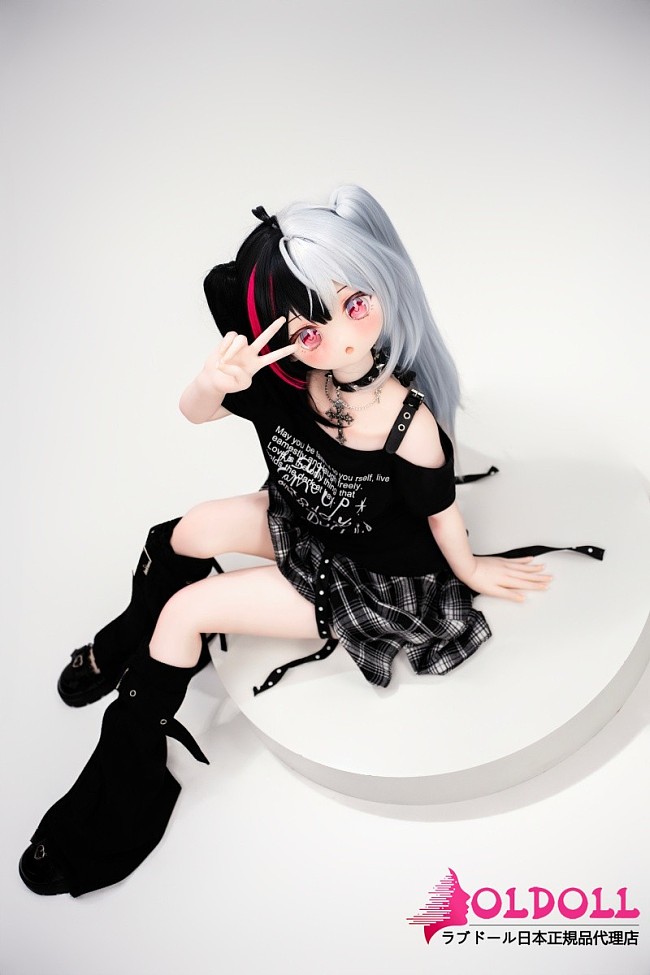 XYGO 145cm Cカップ R05ヘッド 小暗(xiaoan) シリコンヘッド＋TPEボディ  美少女アニメドール 黒白ツートンヘアダッチワイフ