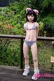 貧乳ドール セックスドール ピンク猫耳で振り向く表情
