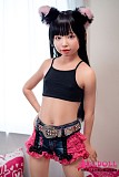 J cute 128cm AGB37幼澪ヘッド 黒タンクトップ姿の貧乳ドール

