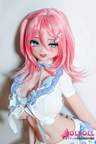 ElsaBabe アニメドール 148cm RAD024 渡辺由乃(Watanabe Yuno)ヘッド TPE/シリコンボディ材質選択可能 ピンクヘア巨乳美少女ダッチワイフ
