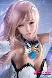 
巨乳ラブドール 白いキャミソールワンピースで静かにたたずむ姿
