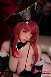 ブラックビキニ姿が美しく映える等身大ドールの正面アングル
