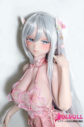 ElsaBabe アニメドール 144cm AHR027 金枝汐Kaneda Shioヘッド シリコン製 ボディ材質選択可能  セクシーピンクエプロン姿 銀髪の美少女ダッチワイフ