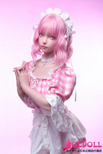 FUDOLL 皮膚版152cm Fカップ 忆夏(yixia)ヘッド フルシリコン製 ピンクのメイド風コスチュームラブドール 可愛い等身大癒しパートナー