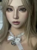 Real girl 147cm Aカップ  L1ヘッド 金色のツインテーヘア紫のワンピース水着元気ロリ系ラブドール