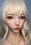 Real girl 147cm Aカップ  L1ヘッド 金色のツインテーヘア紫のワンピース水着元気ロリ系ラブドール