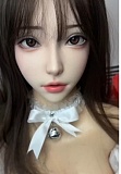 Real girl 147cm Aカップ  L1ヘッド 金色のツインテーヘア紫のワンピース水着元気ロリ系ラブドール