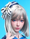 FUDOLL 皮膚版152cm Fカップ 忆夏(yixia)ヘッド フルシリコン製 ピンクのメイド風コスチュームラブドール 可愛い等身大癒しパートナー