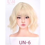 Uneedoll 美人ラブドール リアル皮膚158cm Eカップ 初夏(Chuxia)メイク②ヘッド パープルのシースルーミニワンピース 巨乳ダッチワイフ