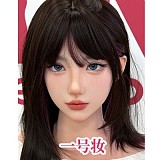Uneedoll 美人ラブドール リアル皮膚158cm Eカップ 初夏(Chuxia)メイク②ヘッド パープルのシースルーミニワンピース 巨乳ダッチワイフ