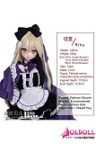 アニメドール メイドエプロンを合わせた金髪スタイル

