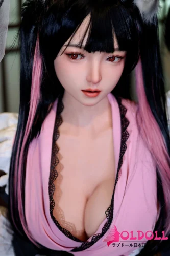 Art-doll 軽量化リアル皮膚ボディ153cm Eカップ 源千織(chiori)ヘッド 和風コスチュームの美少女リアルドール 獣耳コスプレ人形