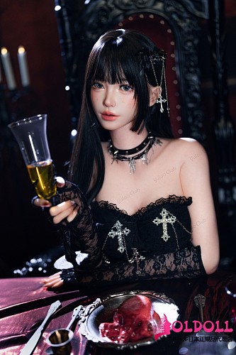 御蘿社(Yuluoclub) TOP-165cm Eカップ 星糖(Xingtang)ヘッド 0度シリコン採用 コスプレドール ゴシック風ブラックドレス 翼付き悪魔モチーフ  美人ダッチワイフ
