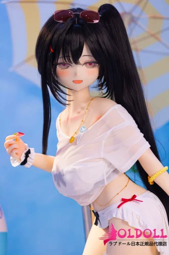 MW Girl(魔物姫) アニメドール 121cm巨乳 木西子ヘッド フルシリコンドール ビーチスタイル 水着アニメドール ツインテール 美少女ドール 夏コスプレ 等身大フィギュア