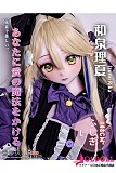 巨乳ラブドール メイドスタイルのパープルワンピース
