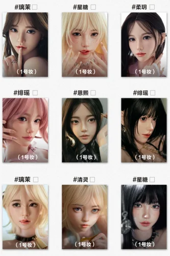 御蘿社(Yuluoclub) シリコンヘッド単体 等身大サイズ m16ボルト 0度シリコン採用 ラブドール