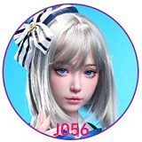 FUDOLL 皮膚版165cm Jカップ 白桃（baitao）ros口開閉機能付き 深Vノースリーブトップスと黒ストッキングの超乳ラブドール 美人ラブドール
