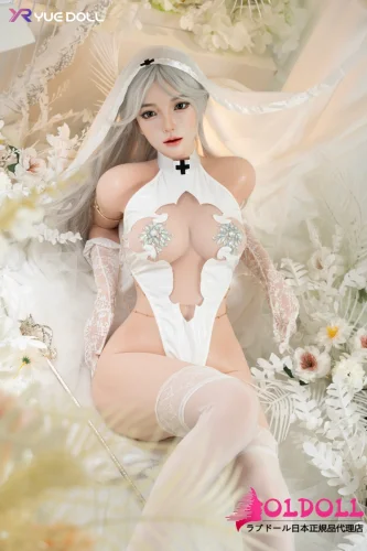 YUEdoll 163cm Eカップ  Y6-丝曼(siman)  銀髪ロングヘアの美少女リアルドール ホワイトコスチューム付きリアルドール