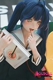 二次元アニメドールの透明感あふれる肌と美しい目元
