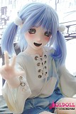 二次元アニメドールの透明感あふれる肌と美しい目元
