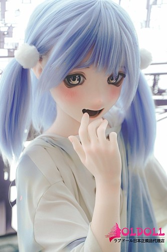 Kiradols アニメドール 150cm Aカップ #KH001-A Umegawa Kurakoヘッド フルシリコン製｜青白パーカーと白ニーハイ姿の清楚系二次元貧乳ダッチワイフ
