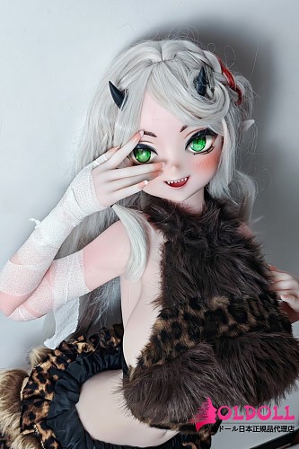 ElsaBabe アニメドール 148cm RAD057 橘魔乃Tachibana Manoヘッド TPE/シリコンボディ材質選択可能｜豹柄ベアトップと角付き小悪魔ギャル風巨乳ダッチワイフ