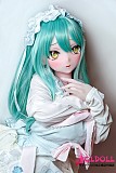 ロリータドレスの裾から覗く144cmモデルの立ち姿と脚元
