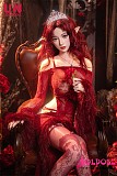 ファンタジー感あふれる魔族姫デザインの美人ドールヘッド
